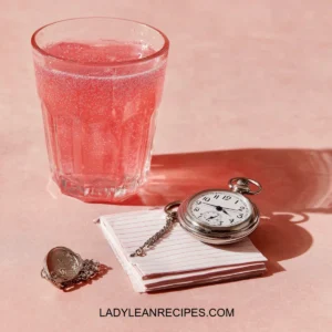 Dr. Rocio Pink Gelatin Drink, a delicious and colorful gelatin beverage.