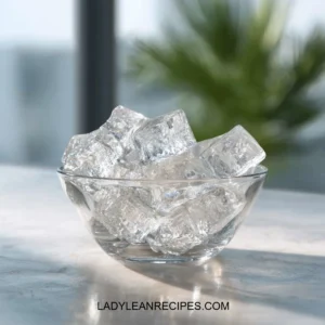 Ice and gelatin as effective weight loss aids in a healthy lifestyle.