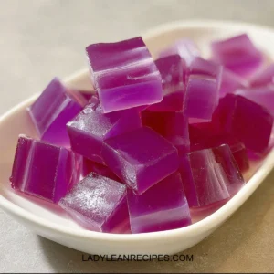 Colorful pink gelatin dessert showcasing the gelatin trick